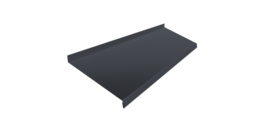 Отлив простой 200 0,45 PE с пленкой RAL 7024 мокрый асфальт (2м)