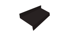 Отлив простой 50 0,5 Velur X RAL 9005 черный (2м)