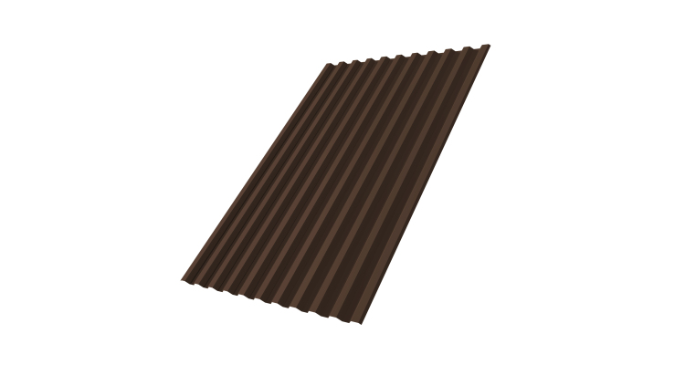 Профнастил С21R 0.45 PE RAL 8017 шоколад