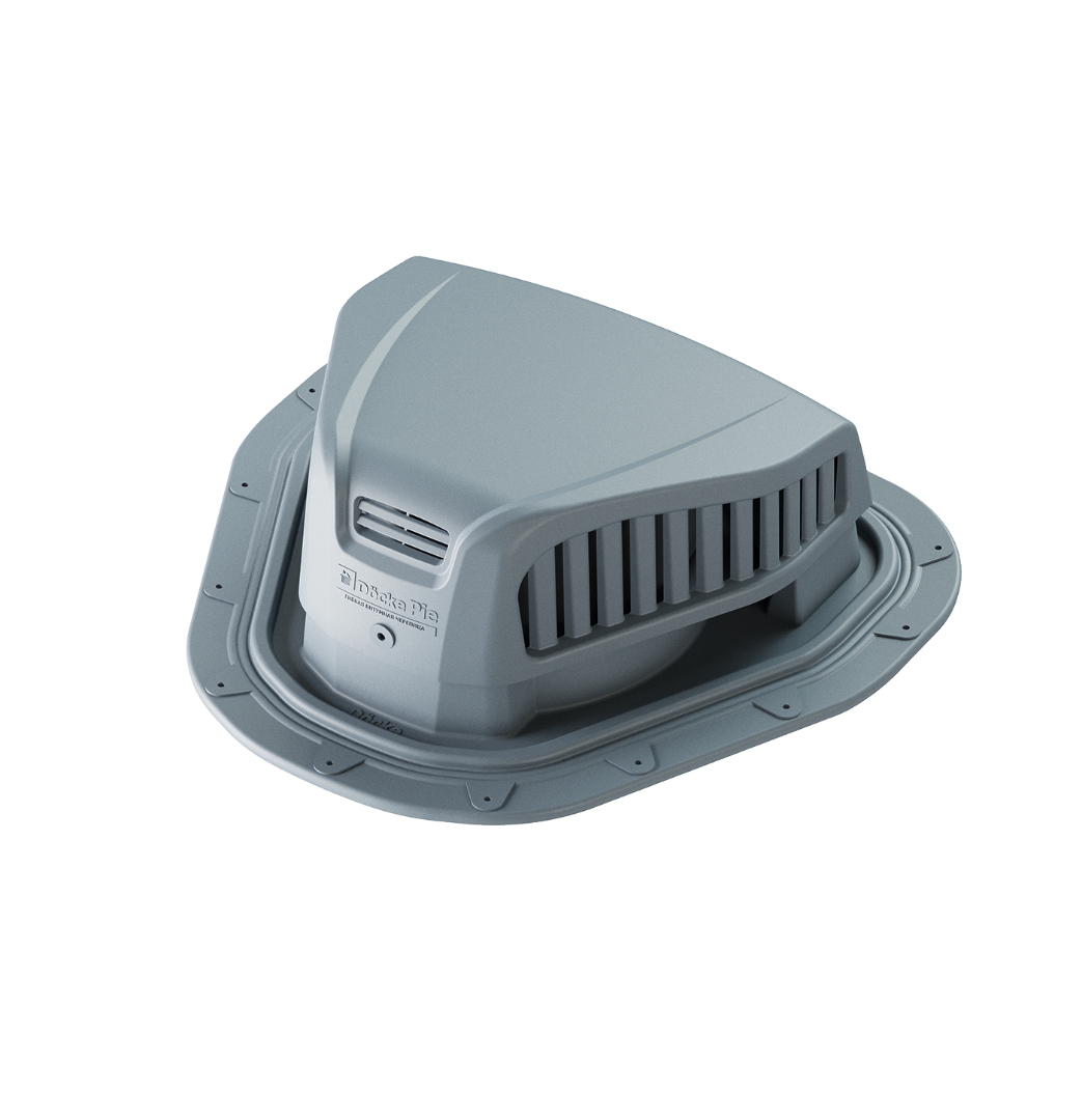 Точечный аэратор Docke Next Серый для мягкой кровли