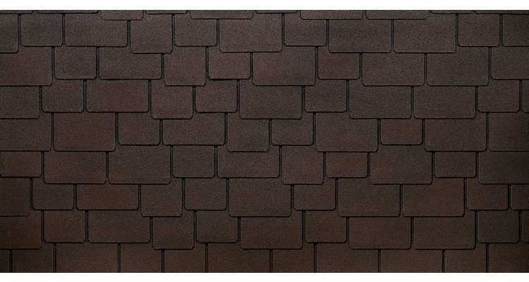 Гибкая черепица Lux, Саппоро, Зрелый каштан