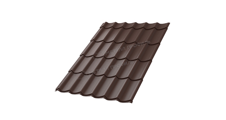 Металлочерепица МП Ламонтерра покрытие NormanMP ПЭ-01 ral 8017 толщина 0.5