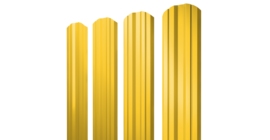 Штакетник Twin фигурный 0.45 PE RAL 1018 цинково-желтый