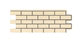 Фасадная панель GL Состаренный кирпич Design бежевый со швом RAL 7006