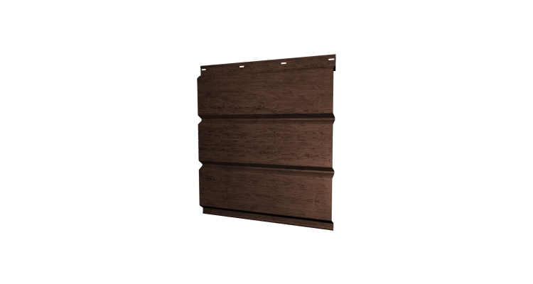 Софит металлический центральная перфорация 0,45 Print Premium с пленкой Antique Wood TwinColor