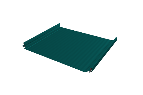 Кликфальц Pro Gofr Grand Line 0,45 PE с пленкой на замках RAL 5021 водная синь