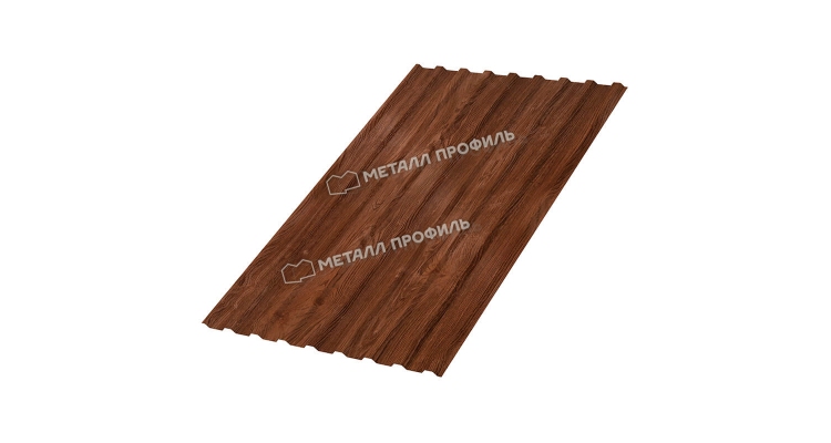 Профилированный лист МП-20x1100-A (ECOSTEEL-01-МореныйДуб-0,5)