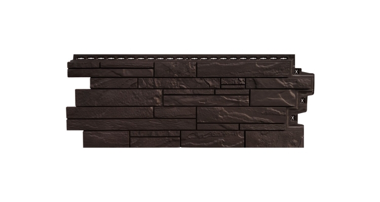 Фасадная панель GL Скала Classic шоколадный