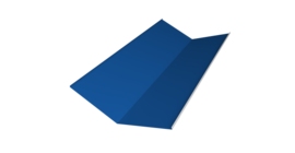 Планка ендовы нижней 300х300 0,5 Satin с пленкой RAL 5005 сигнальный синий (3м)