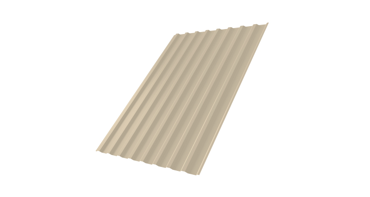 Профнастил С20В 0,5 Satin RAL 1015 светлая слоновая кость