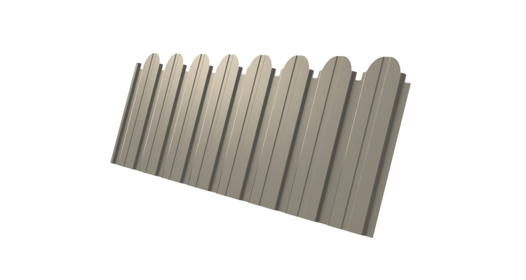 Профнастил С10B фигурный 0.45 PE RAL 1015 светлая слоновая кость