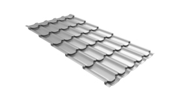 Металлочерепица квинта плюс 0,45 Drap RAL 9003 сигнальный белый