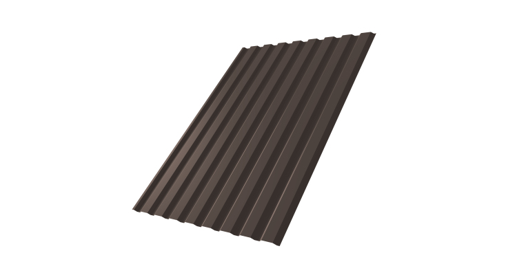 Профнастил С20A 0.5 Velur X RR 32 темно-коричневый