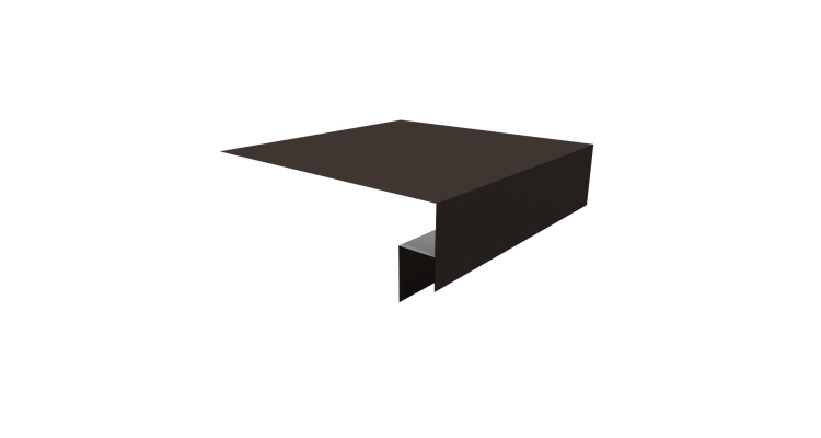 Планка околооконная сложная Блок-хаус new 250х50х27 (j-фаска) 0,45 Drap TR RR 32 темно-коричневый (3м)