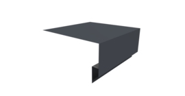 Планка околооконная сложная Блок-хаус new 250х75х27 0,45 Drap ST RAL 7024 мокрый асфальт (2м)