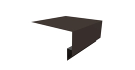 Планка околооконная сложная Блок-хаус new 250х75х27 0,5 Satin с пленкой RR 32 темно-коричневый (2м)