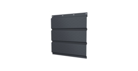 Софит металлический полная перфорация 0,5 Drap TX с пленкой RAL 7024 мокрый асфальт