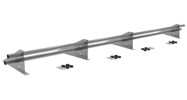 Снегозадержатель трубчатый универсальный Optima плюс RAL 9006 3м