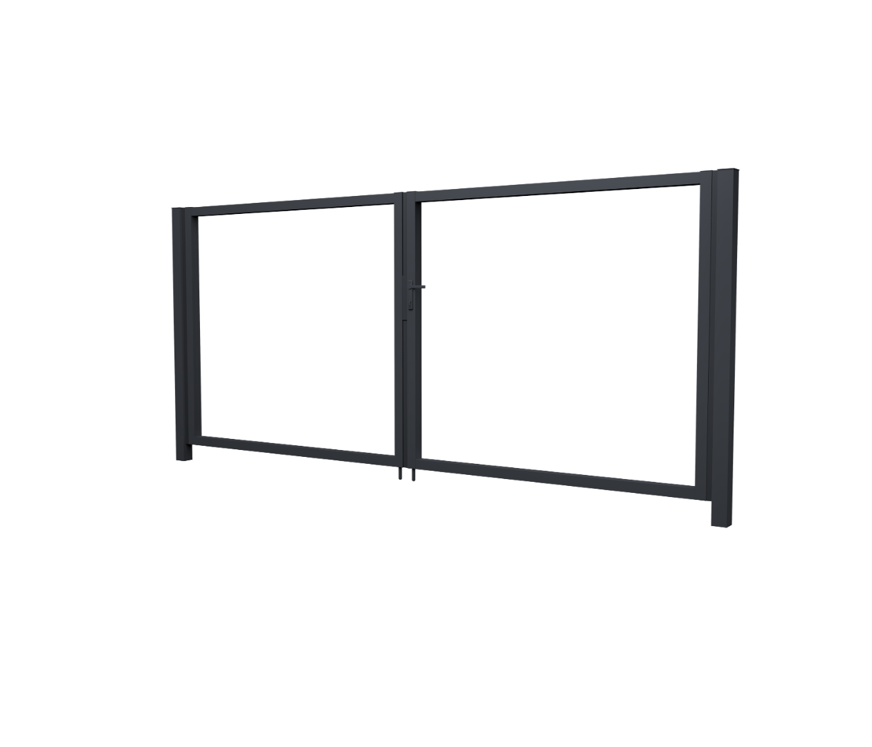 Ворота Жалюзи Texas 1.5х3.6 RAL 7024 без заполнения (ламель 125 мм)