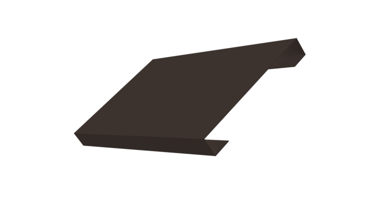 Ламель лицевая 150 забора жалюзи Texas 0.45 Drap-double TX RR 32 темно-коричневый