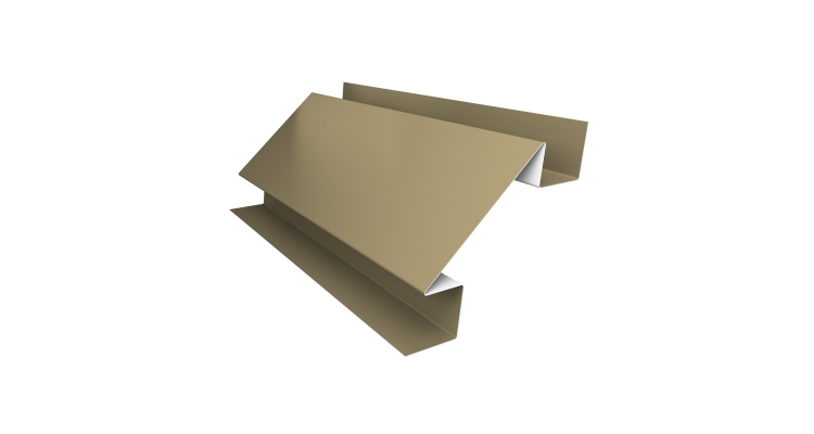 Планка угла внутреннего сложного Экобрус Grand Line 0,45 PE с пленкой RAL 1014 слоновая кость (3м)