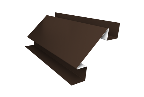 Планка угла внутреннего сложного Экобрус Grand Line 0,45 Drap TX RAL 8017 шоколад (2м)