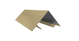 Планка угла внешнего составная верхняя 0,45 PE с пленкой RAL 1014 слоновая кость (2м)