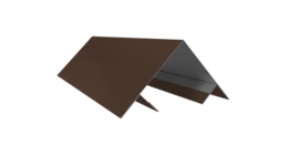 Планка угла внешнего составная верхняя 0,45 Drap TR RAL 8017 шоколад (3м)
