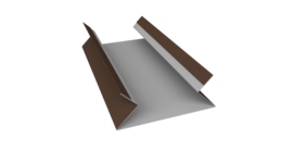 Планка угла внутреннего составная верхняя 0,45 Drap ST RAL 8017 шоколад (3м)