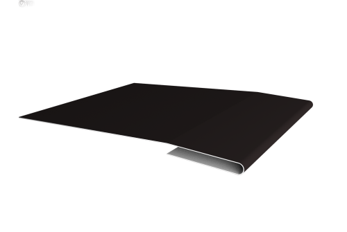 Планка начальная 0,5 Satin с пленкой RAL 9005 черный (2м)