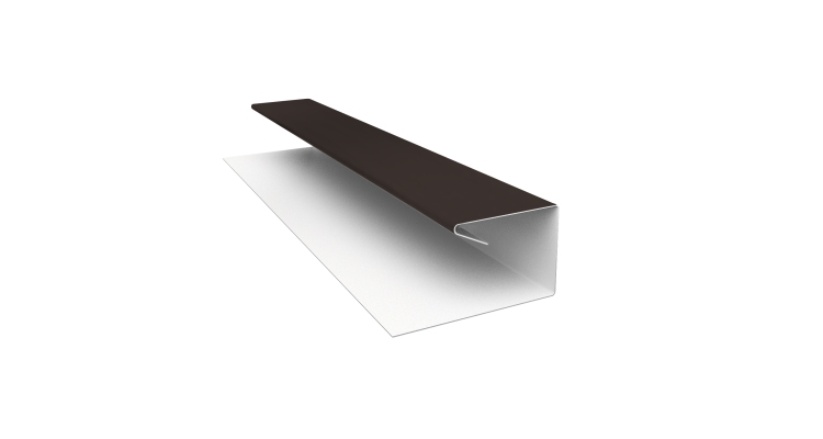 Планка П-образная завершающая сложная (КД) 0,45 Drap TX RR 32 темно-коричневый (3м)