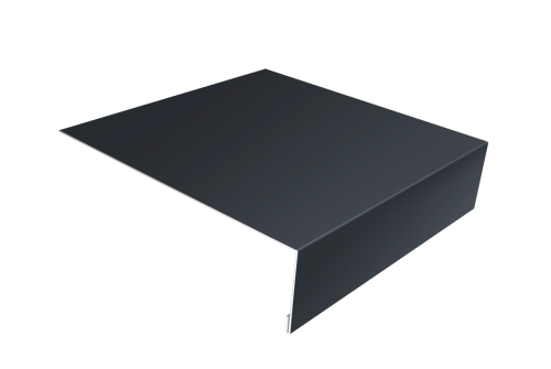 Планка лобовая/околооконная простая 190х50 0,5 Drap TX RAL 7024 мокрый асфальт (3м)