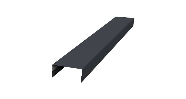 Крышка 30х15 жалюзи Texas 0,5 Satin RAL 7024 мокрый асфальт (3м)