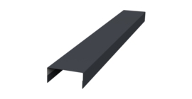 Крышка 30х15 жалюзи Texas 0,5 PurPro Matt 275 RAL 7024 мокрый асфальт (2,5м)