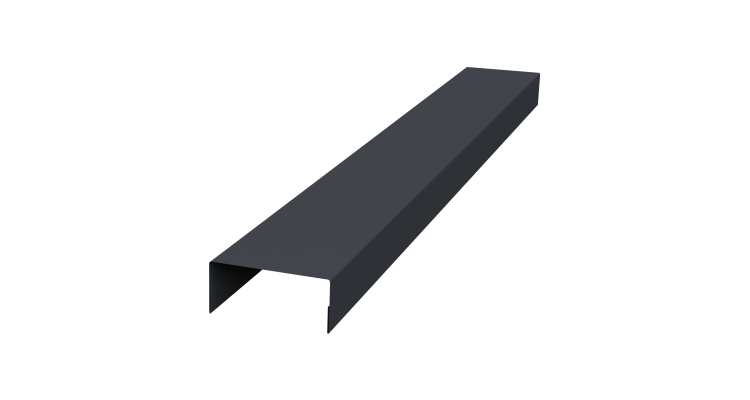 Крышка 45х20 жалюзи Texas 0,5 Velur X RAL 7024 мокрый асфальт (2,5м)