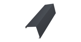 Декоративная накладка на столб универсальная угловая 60х60 для забора жалюзи 0,5 Satin Matt TX RAL 7024 мокрый асфальт (2м)