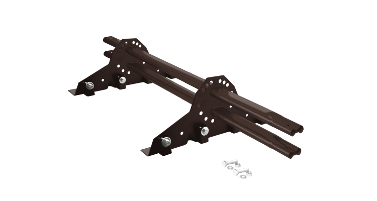 Снегозадержатель для фальцевой кровли Grand Line RAL 8017 1м