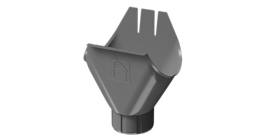 Водосточная воронка желоба Stal Standard, темно-серый